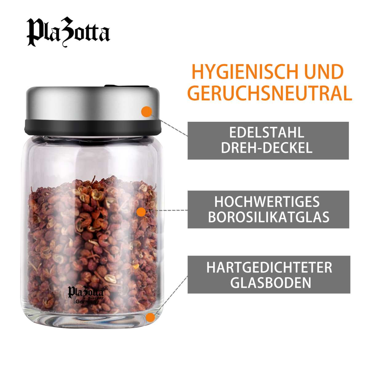 Gewürzglas,Pfefferstreuer, Kleiner Ini-Salzstreuer,Transparent It