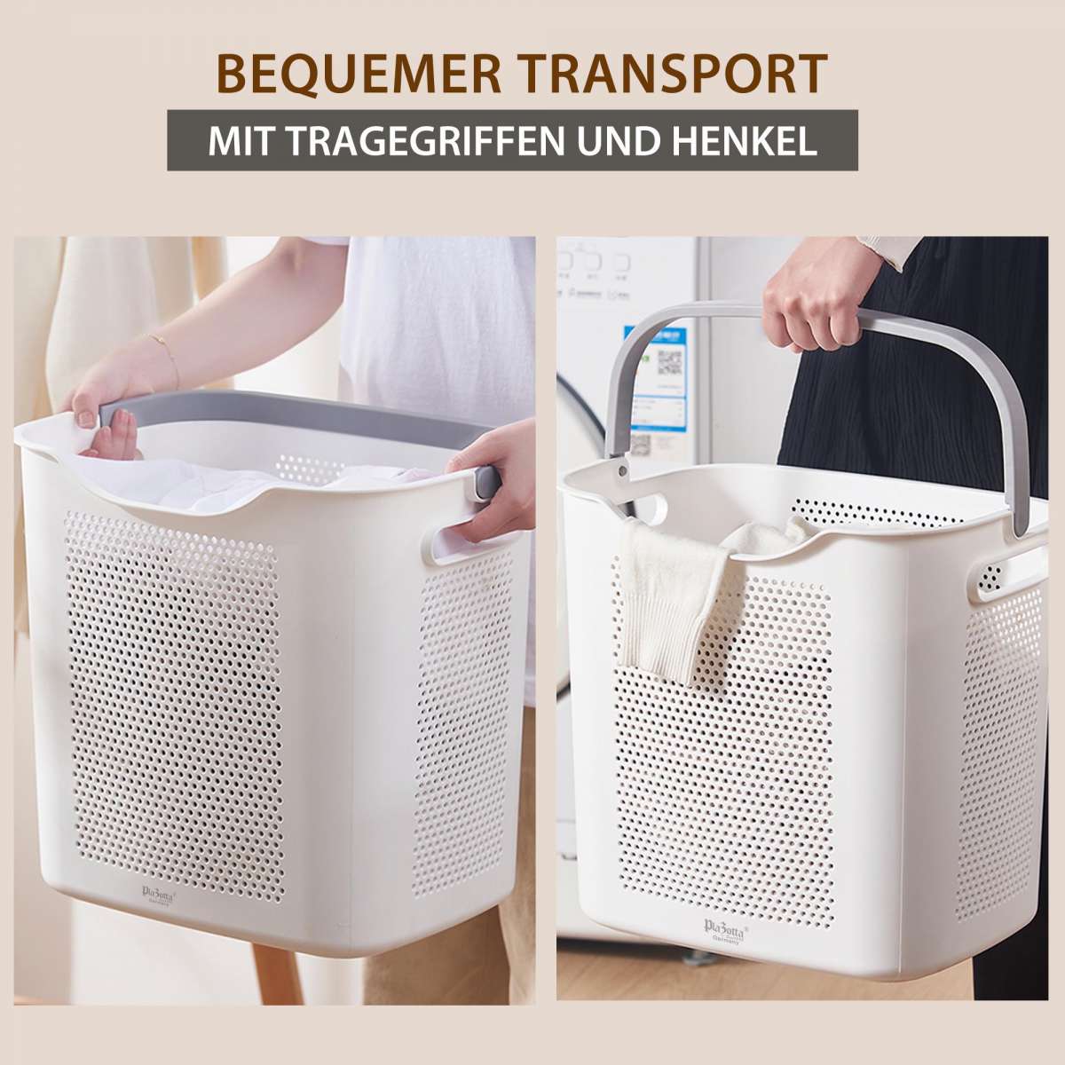 Wäschekorb Klein mit Henkel Wäschesammler Aufbewahrungskorb Wäschewanne Wäschesortierer | Kleideraufbewahrung & Organisation | Aufbewahrungsboxen | Aufbewahrung & Organisation