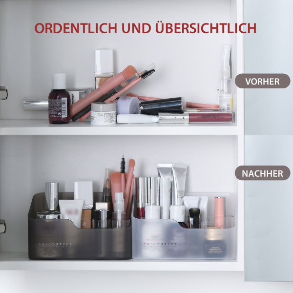 Make Up Organizer Weiss Kosmetik Schmink Aufbewahrung Kosmetikbox Schminktisch Bad