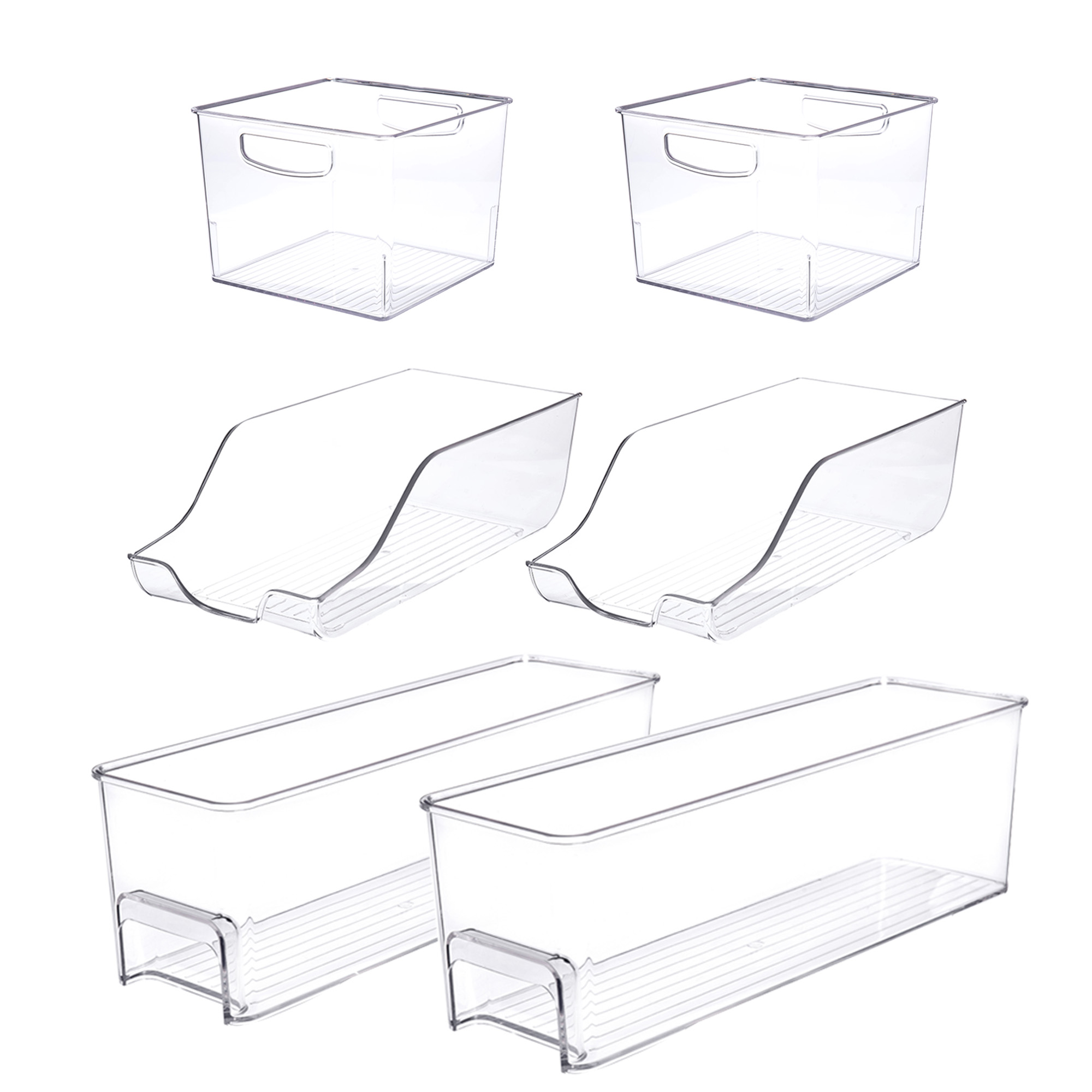 Yilceemy 10er Set Kühlschrank Organizer - Transparente Aufbewahrungsboxen Für Kühlschranktür