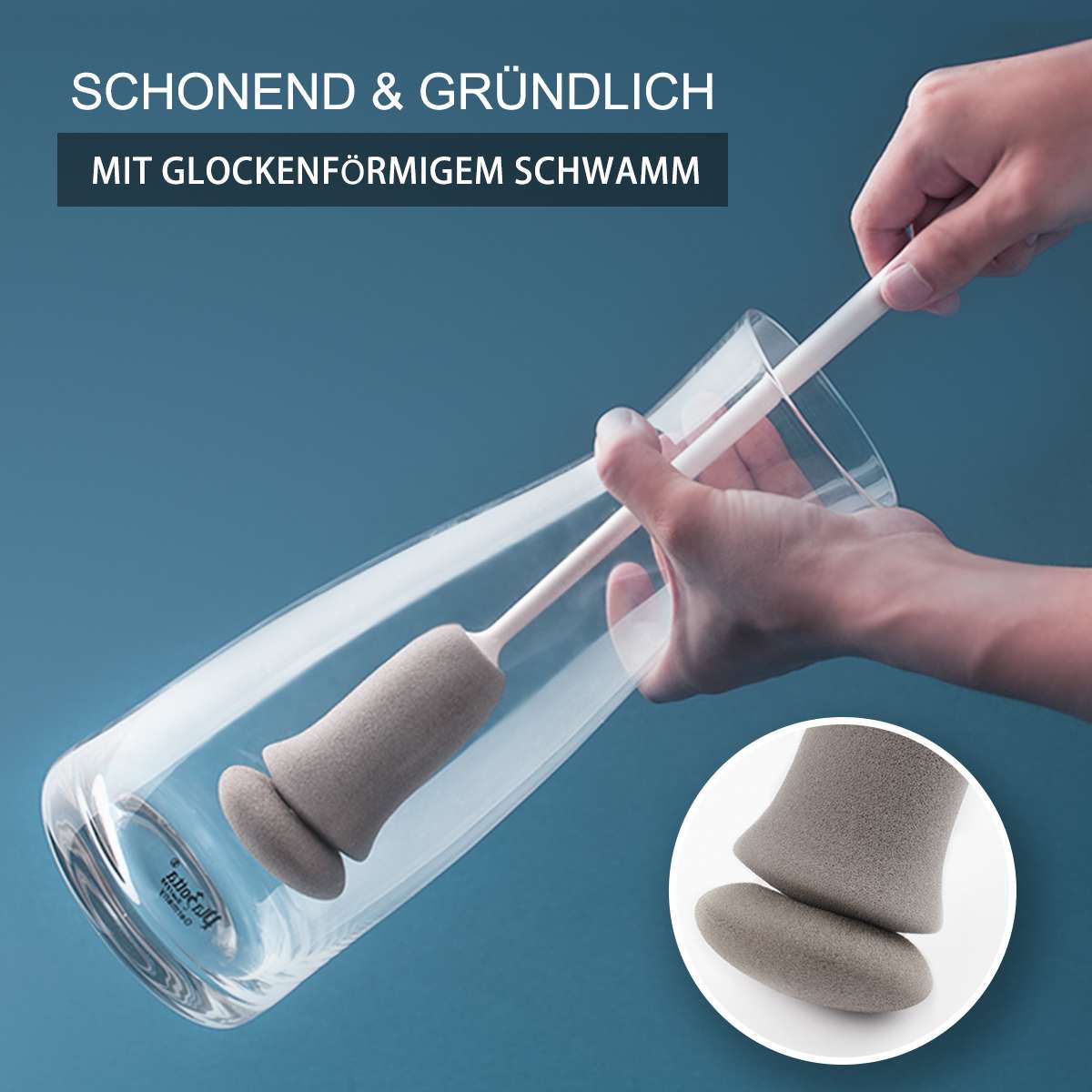 Flaschenbürste Schwamm / Flaschenreiniger | Spülbürsten & Schwämme | Reinigungsgeräte & -mittel | Aufbewahrung & Organisation