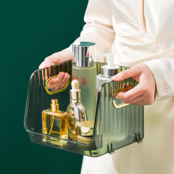 Aufbewahrungsbox Stapelbar Kosmetik Organizer Klein Transparent