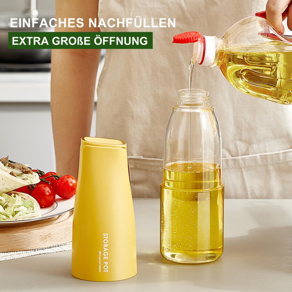 2-in-1 Ölsprüher Ölspender Grün Essig Öl Sprühflasche Sprayer Heißluftfritteuse Grill
