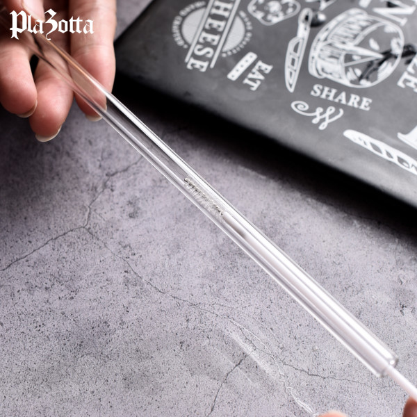 Glas Strohhalme Gebogen aus Borosilikatglas mit Bürste