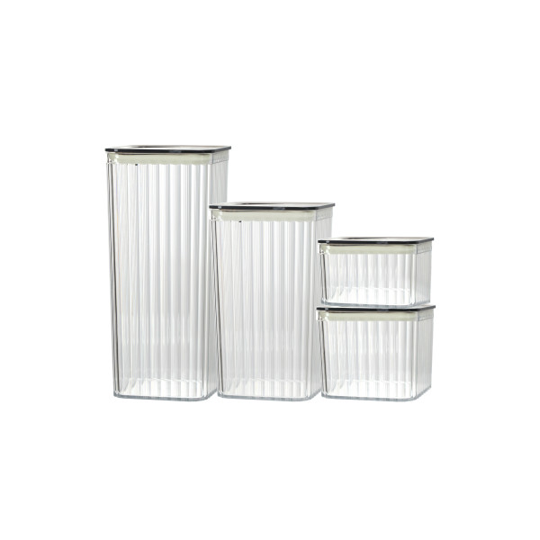 Vorratsglas mit Transparentem Deckel 400 ml Gewürzgläser Gewürzdosen Vorratsdosen Glasbehälter Küche