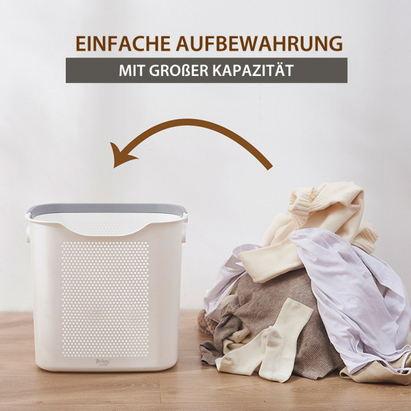 Wäschekorb Klein mit Henkel Wäschesammler Aufbewahrungskorb Wäschewanne Wäschesortierer
