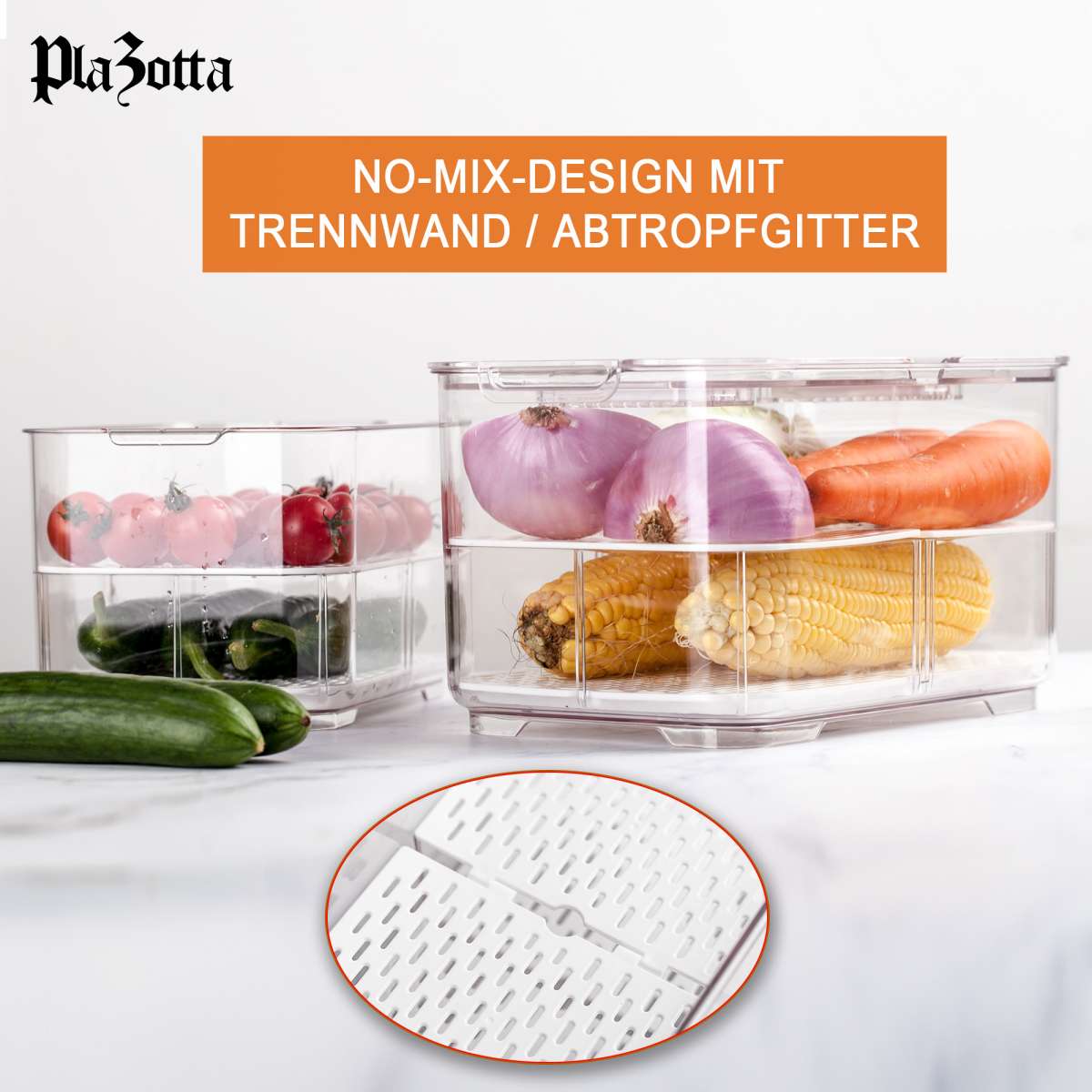 3-teiliges Meal Prep Set – Frischhaltedosen, PET, BPA-frei, Mit Datumsmarker